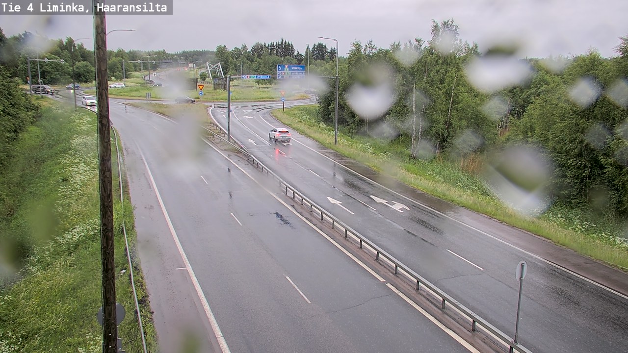 Weather Camera Image Väg 4 Limingo, Haaransilta, Liminka, Pohjois-Pohjanmaa