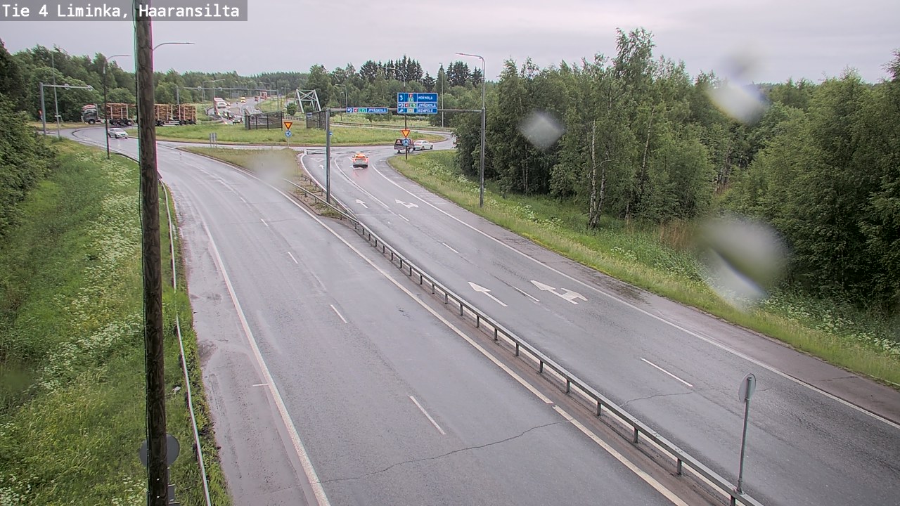 Weather Camera Image Väg 4 Limingo, Haaransilta, Liminka, Pohjois-Pohjanmaa