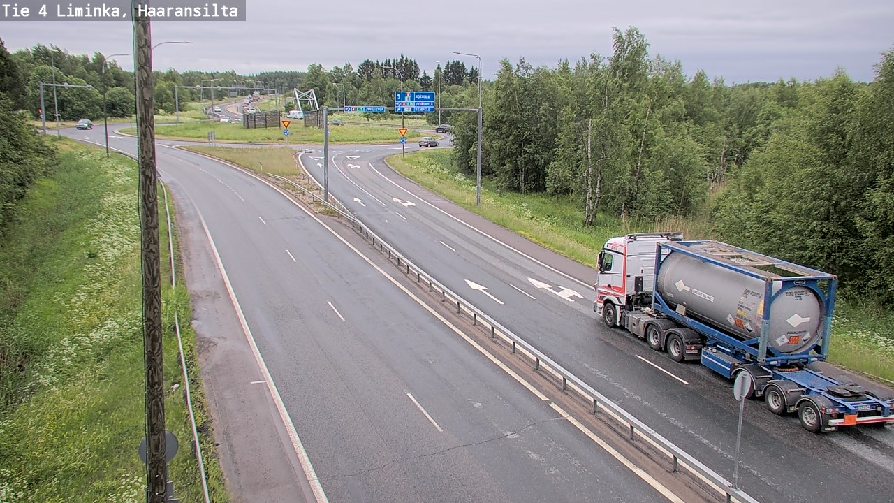 Weather Camera Image Väg 4 Limingo, Haaransilta, Liminka, Pohjois-Pohjanmaa