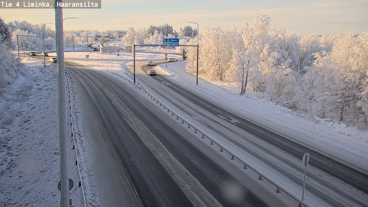 Weather Camera Image Road 4 Liminka, Haaransilta, Liminka, Pohjois-Pohjanmaa