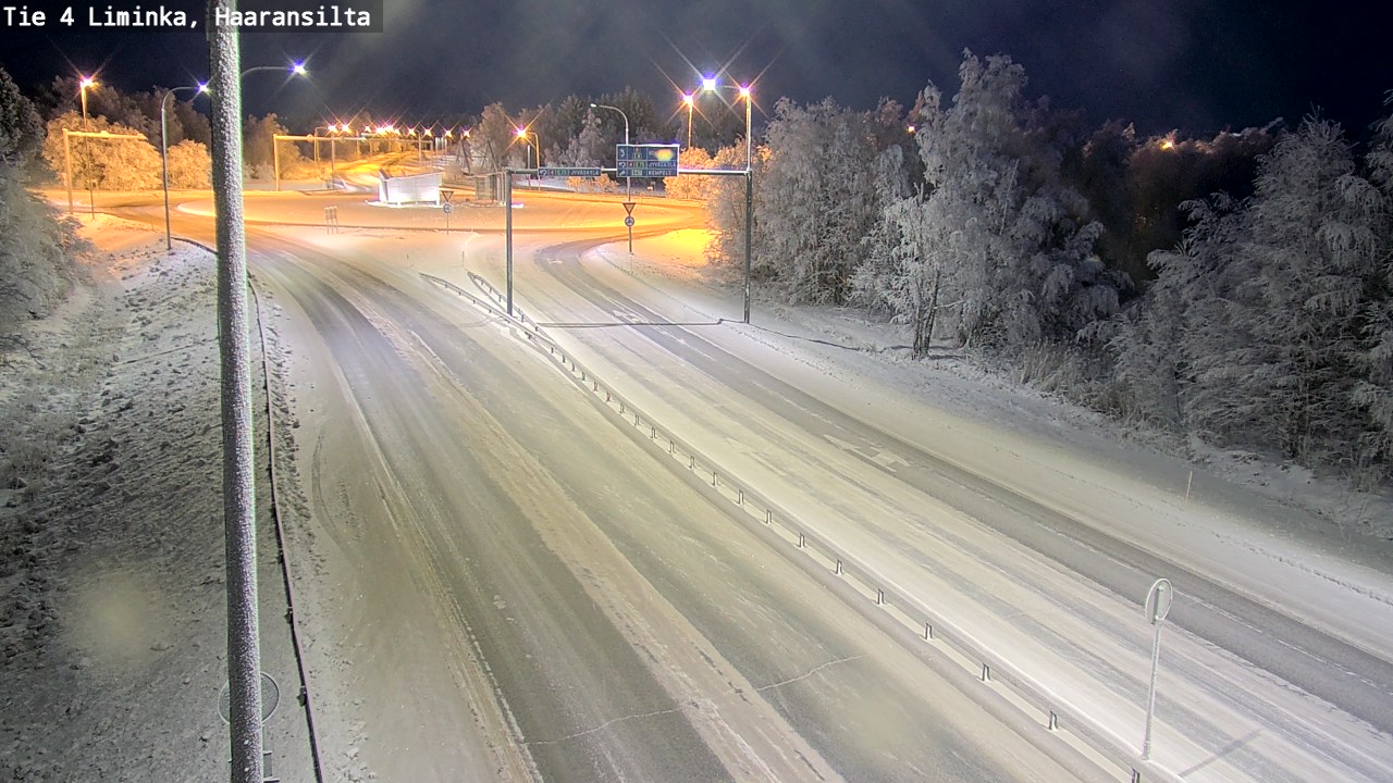 Weather Camera Image Road 4 Liminka, Haaransilta, Liminka, Pohjois-Pohjanmaa