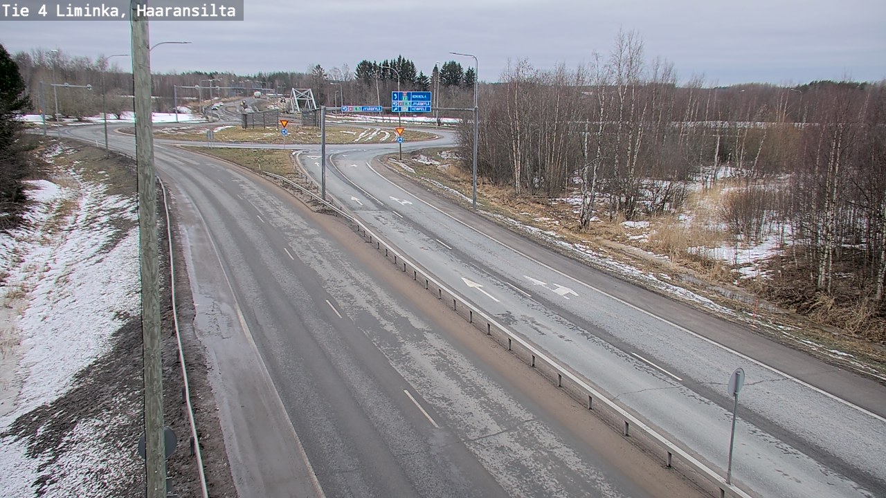 Weather Camera Image Road 4 Liminka, Haaransilta, Liminka, Pohjois-Pohjanmaa
