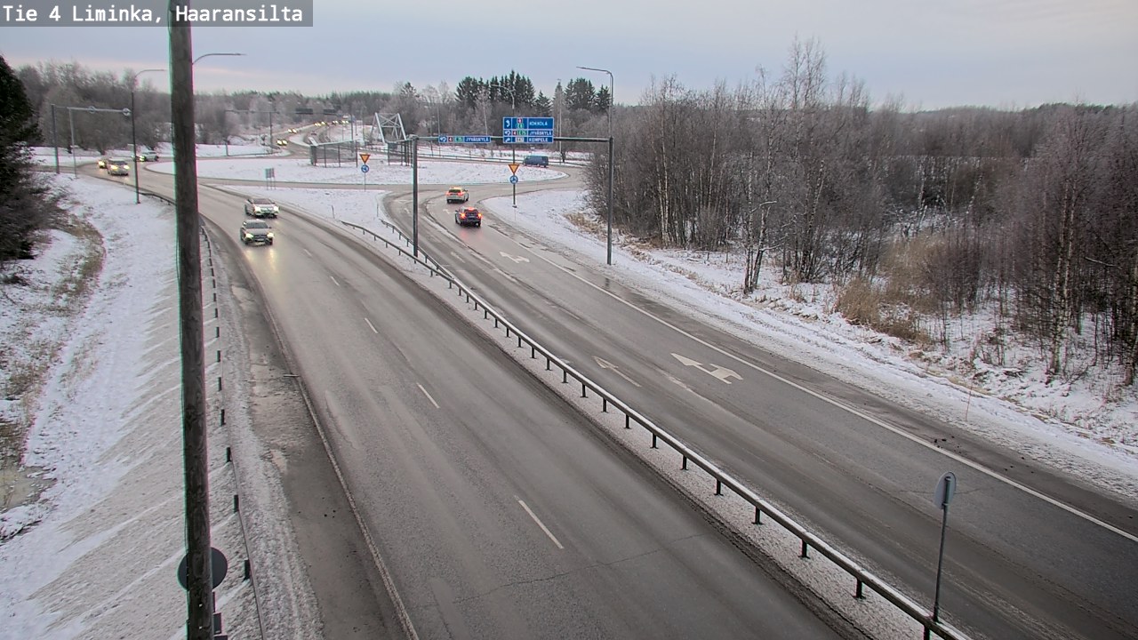 Weather Camera Image Road 4 Liminka, Haaransilta, Liminka, Pohjois-Pohjanmaa