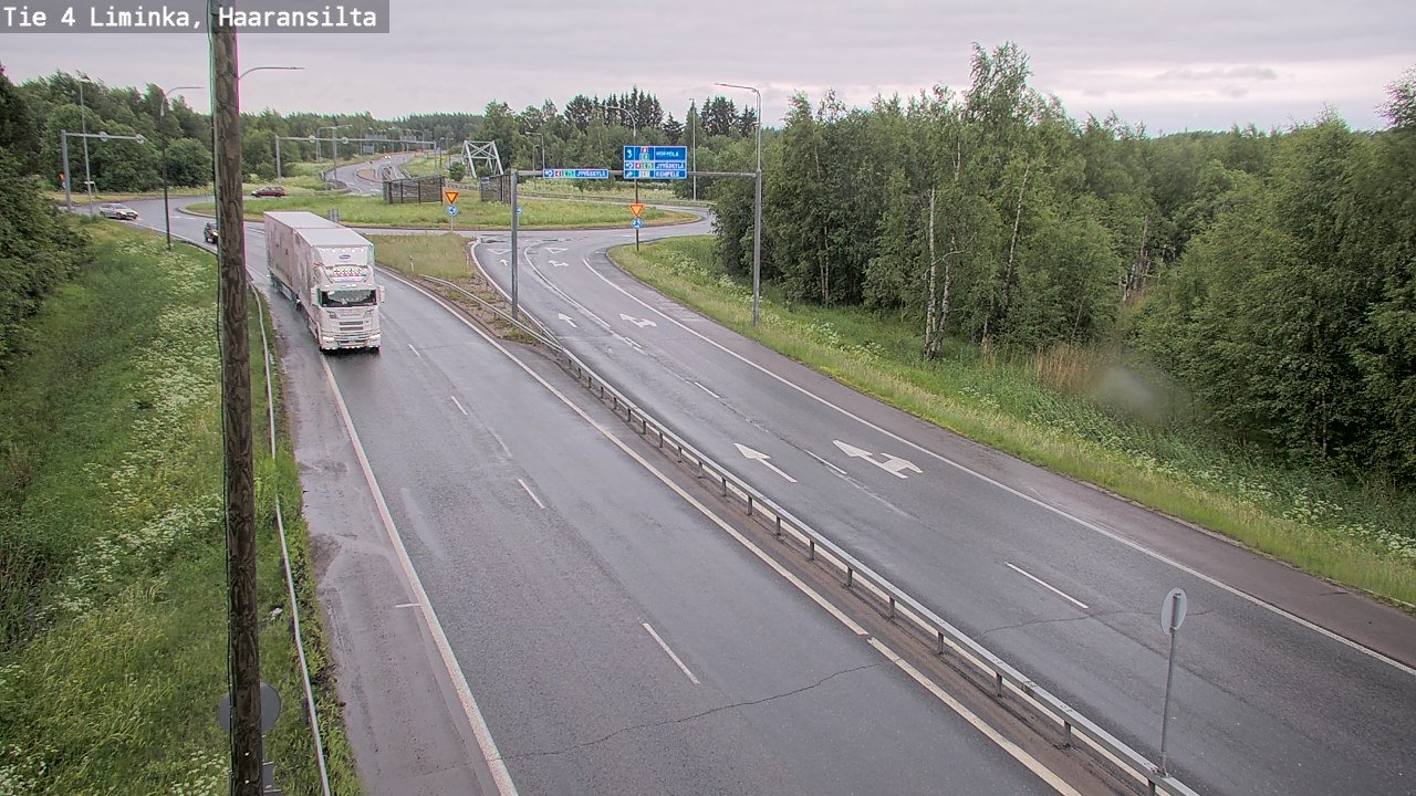 Weather Camera Image Väg 4 Limingo, Haaransilta, Liminka, Pohjois-Pohjanmaa