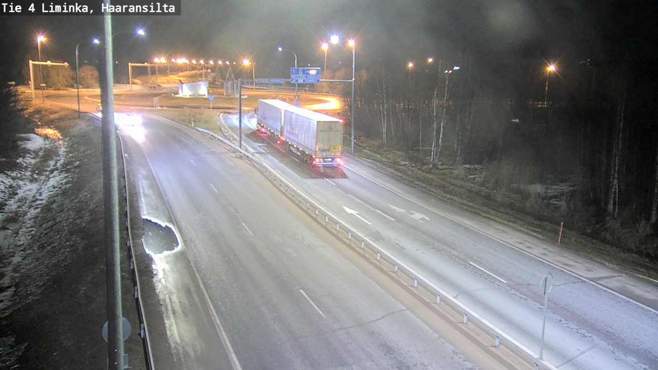 Weather Camera Image Väg 4 Limingo, Haaransilta, Liminka, Pohjois-Pohjanmaa
