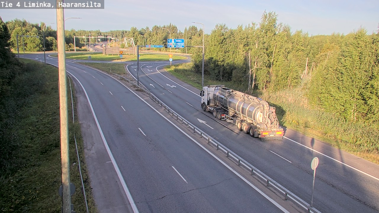 Weather Camera Image Road 4 Liminka, Haaransilta, Liminka, Pohjois-Pohjanmaa