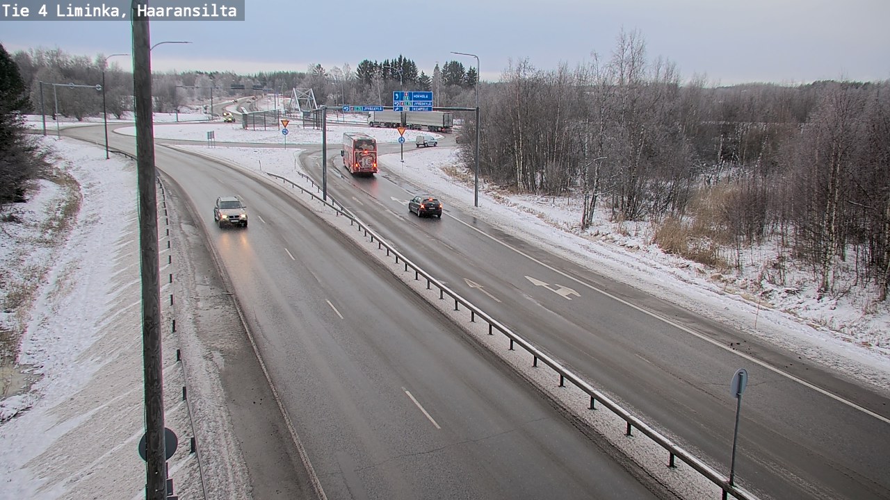 Weather Camera Image Road 4 Liminka, Haaransilta, Liminka, Pohjois-Pohjanmaa