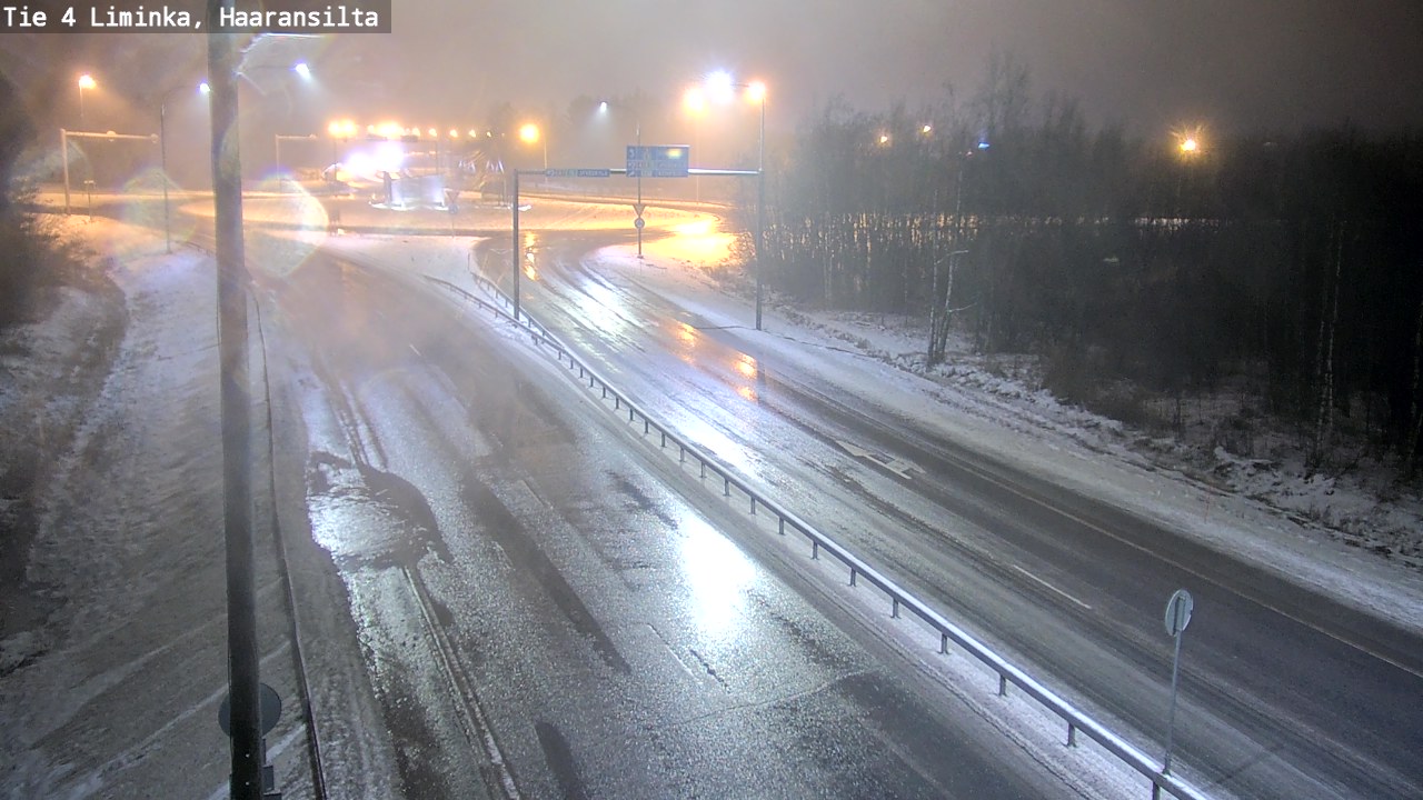 Weather Camera Image Road 4 Liminka, Haaransilta, Liminka, Pohjois-Pohjanmaa