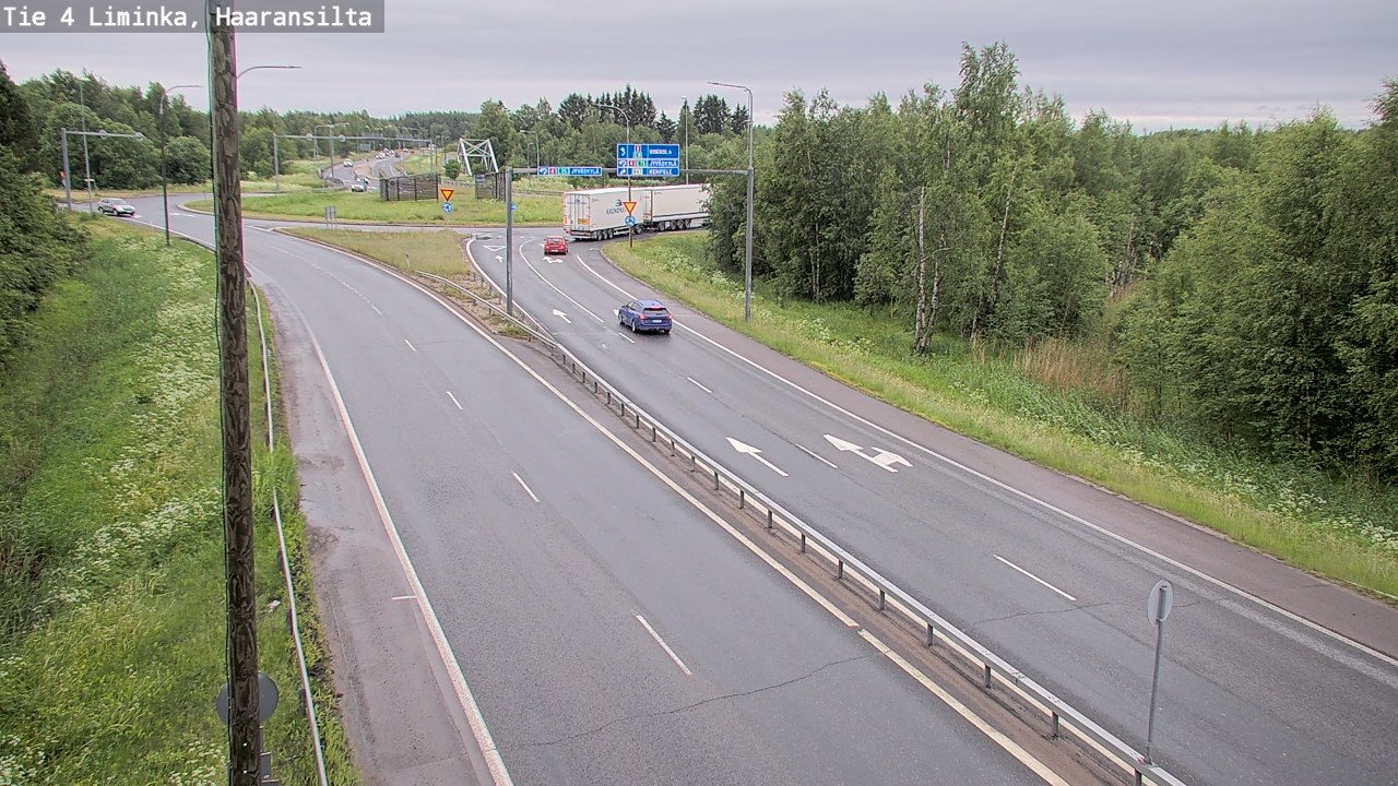 Weather Camera Image Väg 4 Limingo, Haaransilta, Liminka, Pohjois-Pohjanmaa