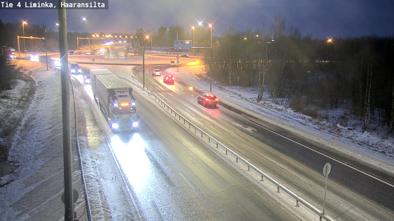 Weather Camera Image Road 4 Liminka, Haaransilta, Liminka, Pohjois-Pohjanmaa