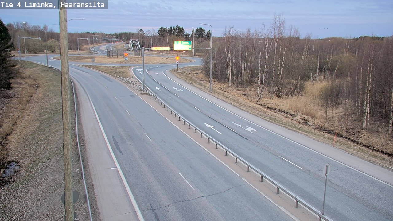 Weather Camera Image Road 4 Liminka, Haaransilta, Liminka, Pohjois-Pohjanmaa