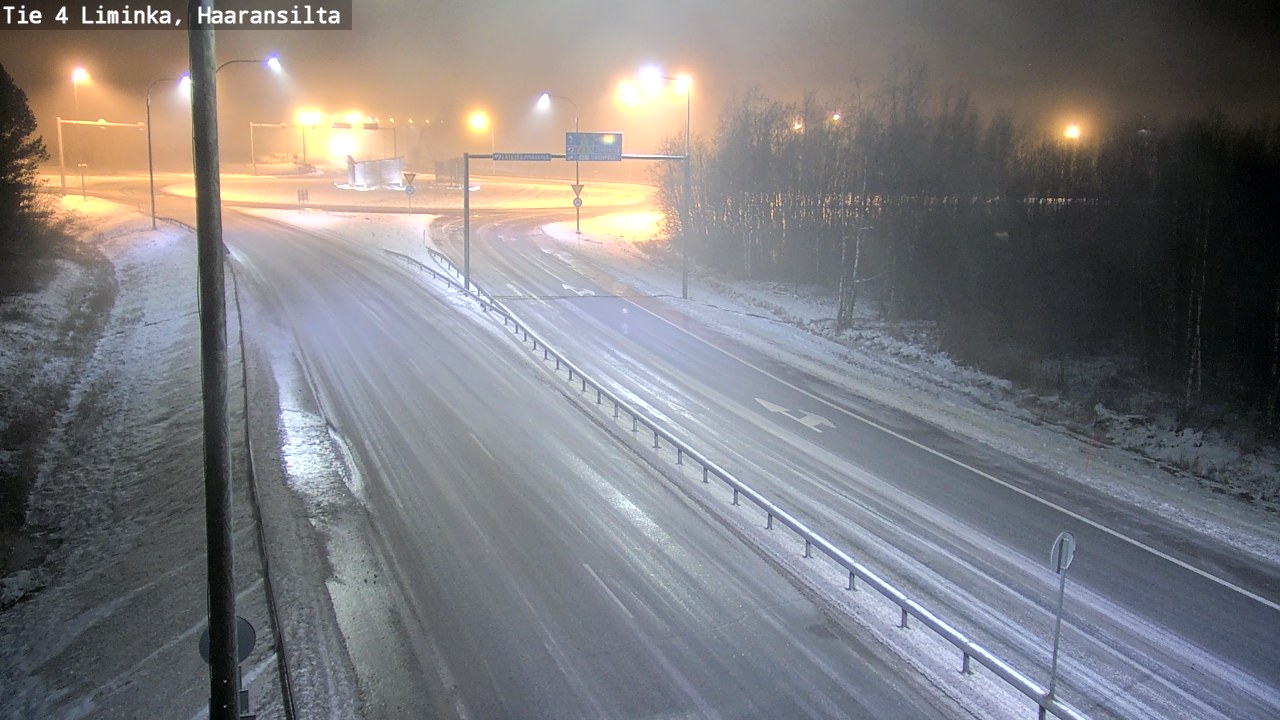 Weather Camera Image Road 4 Liminka, Haaransilta, Liminka, Pohjois-Pohjanmaa