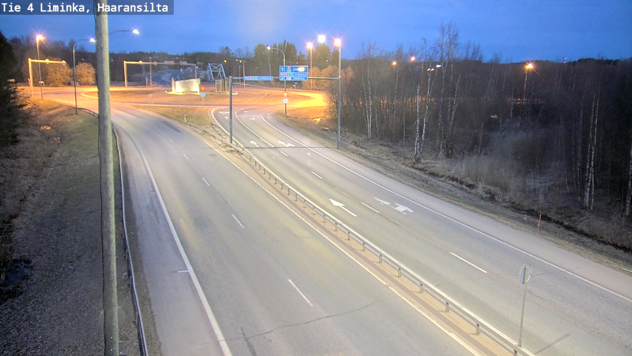 Weather Camera Image Road 4 Liminka, Haaransilta, Liminka, Pohjois-Pohjanmaa