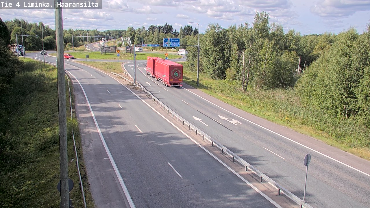 Weather Camera Image Road 4 Liminka, Haaransilta, Liminka, Pohjois-Pohjanmaa