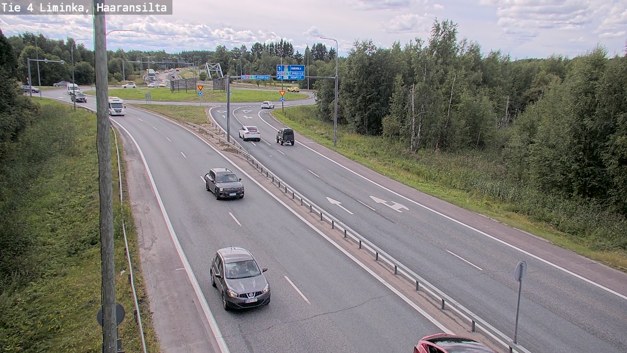 Weather Camera Image Väg 4 Limingo, Haaransilta, Liminka, Pohjois-Pohjanmaa