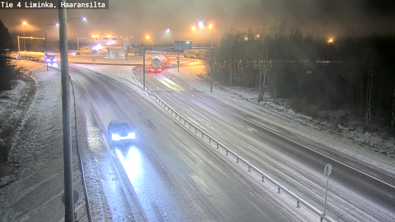 Weather Camera Image Road 4 Liminka, Haaransilta, Liminka, Pohjois-Pohjanmaa