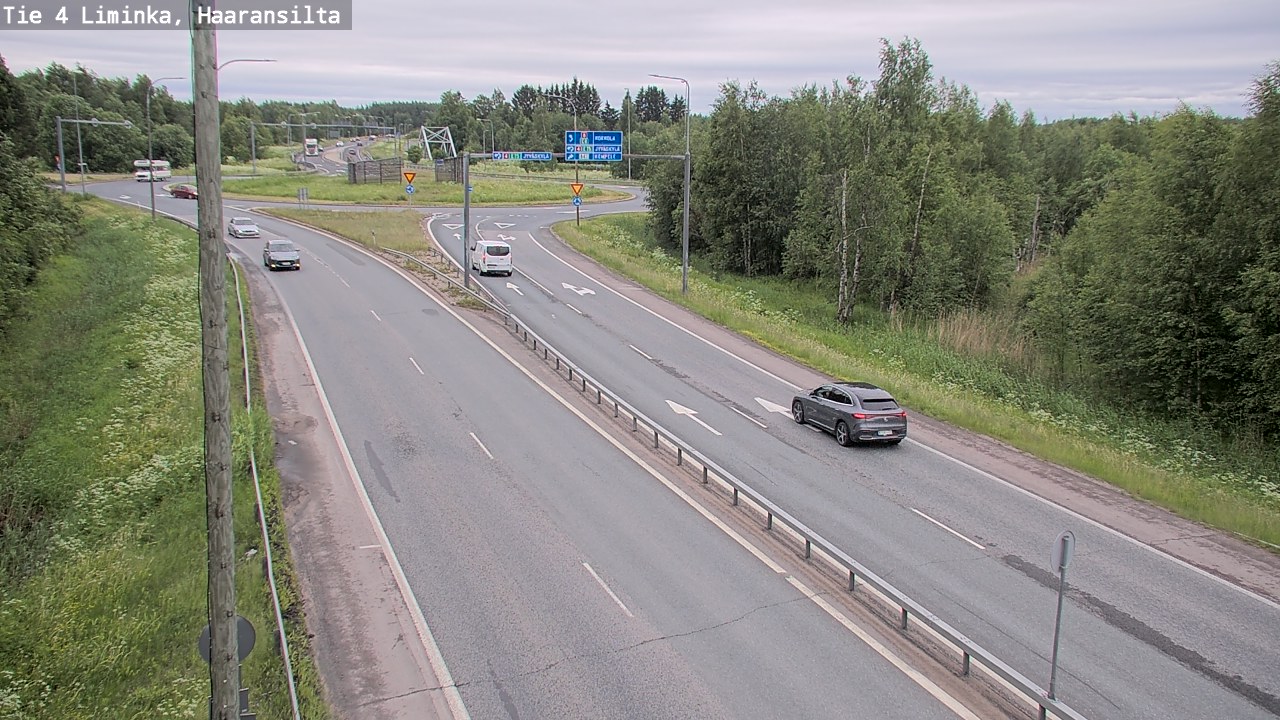 Weather Camera Image Väg 4 Limingo, Haaransilta, Liminka, Pohjois-Pohjanmaa