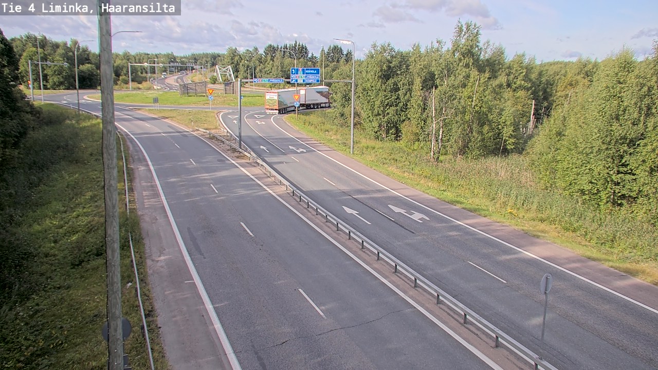 Weather Camera Image Road 4 Liminka, Haaransilta, Liminka, Pohjois-Pohjanmaa
