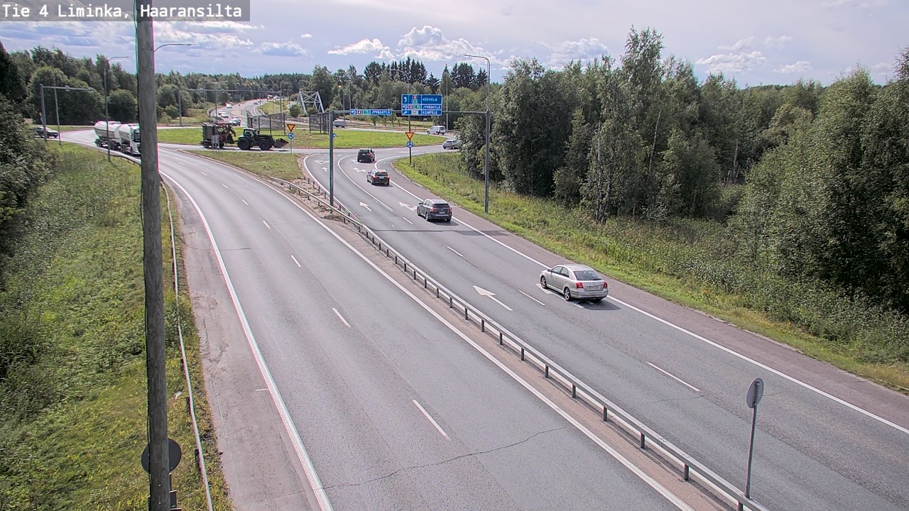 Weather Camera Image Väg 4 Limingo, Haaransilta, Liminka, Pohjois-Pohjanmaa