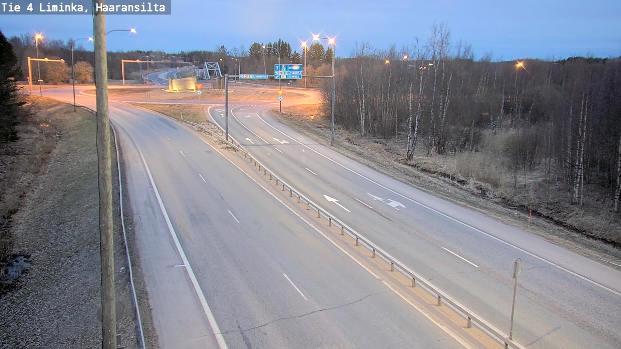 Weather Camera Image Road 4 Liminka, Haaransilta, Liminka, Pohjois-Pohjanmaa