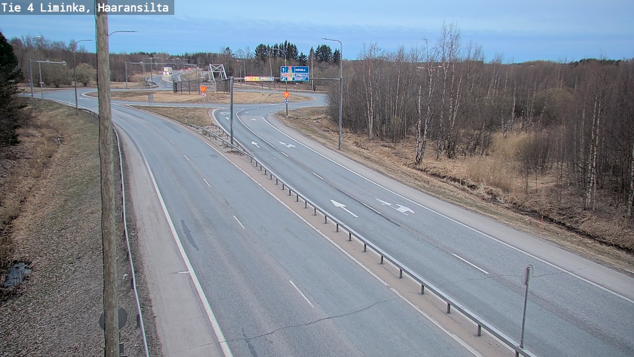 Weather Camera Image Road 4 Liminka, Haaransilta, Liminka, Pohjois-Pohjanmaa