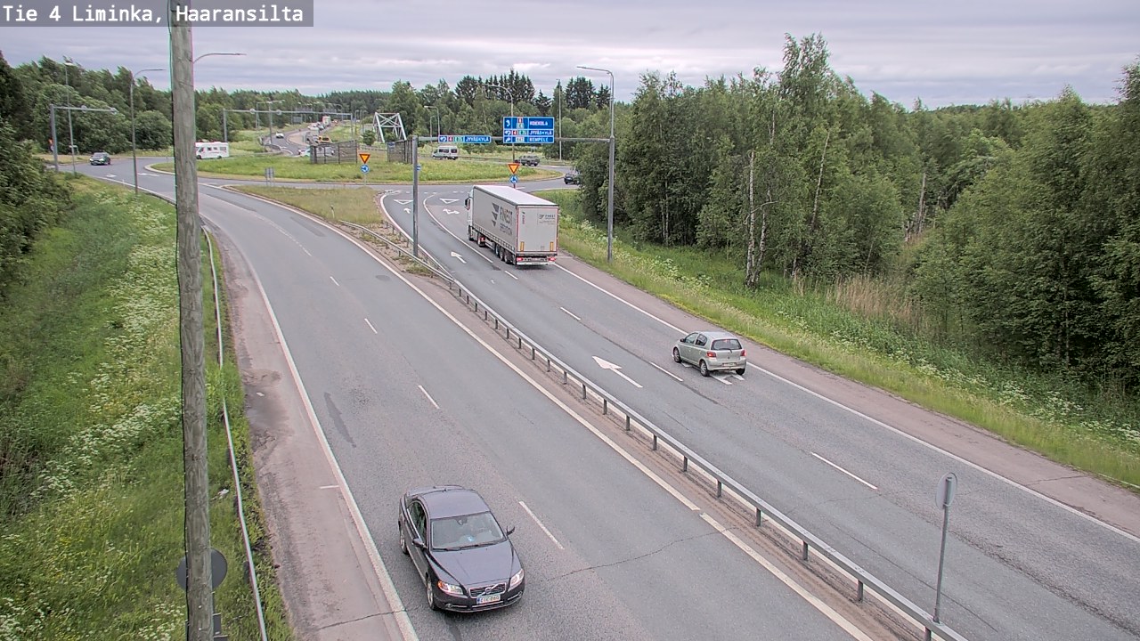 Weather Camera Image Väg 4 Limingo, Haaransilta, Liminka, Pohjois-Pohjanmaa