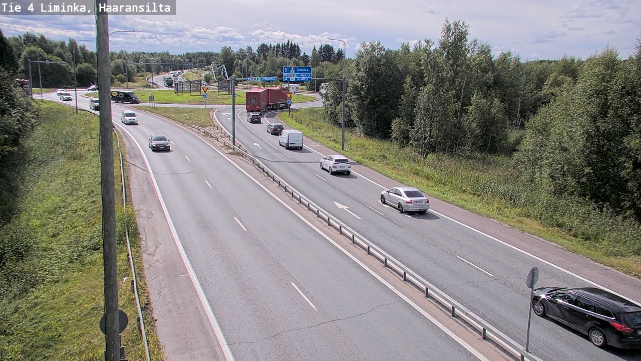Weather Camera Image Väg 4 Limingo, Haaransilta, Liminka, Pohjois-Pohjanmaa