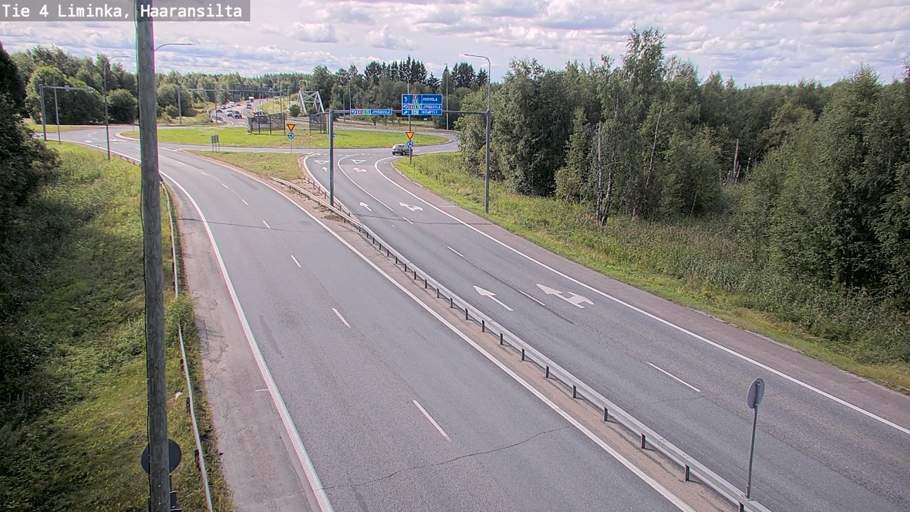 Weather Camera Image Road 4 Liminka, Haaransilta, Liminka, Pohjois-Pohjanmaa