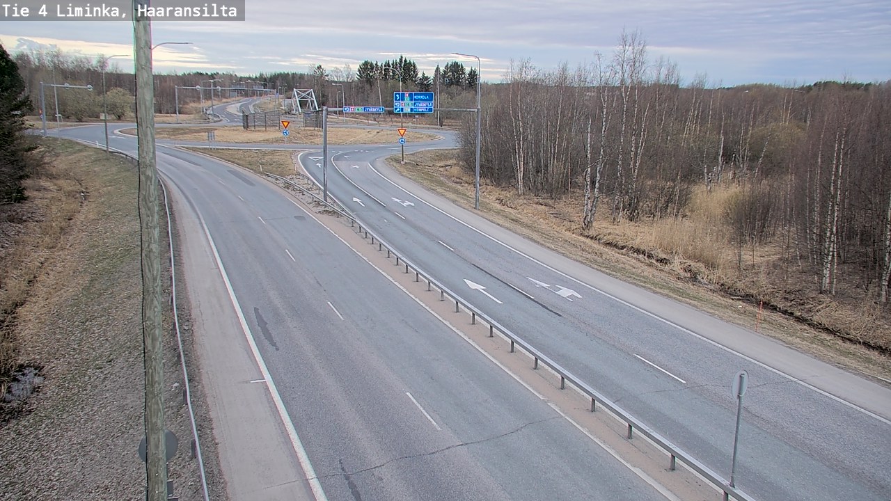 Weather Camera Image Väg 4 Limingo, Haaransilta, Liminka, Pohjois-Pohjanmaa