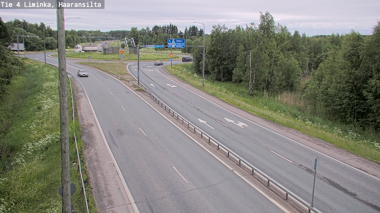 Weather Camera Image Väg 4 Limingo, Haaransilta, Liminka, Pohjois-Pohjanmaa