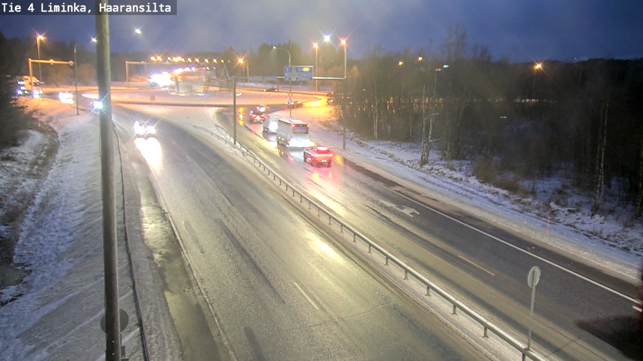 Weather Camera Image Väg 4 Limingo, Haaransilta, Liminka, Pohjois-Pohjanmaa