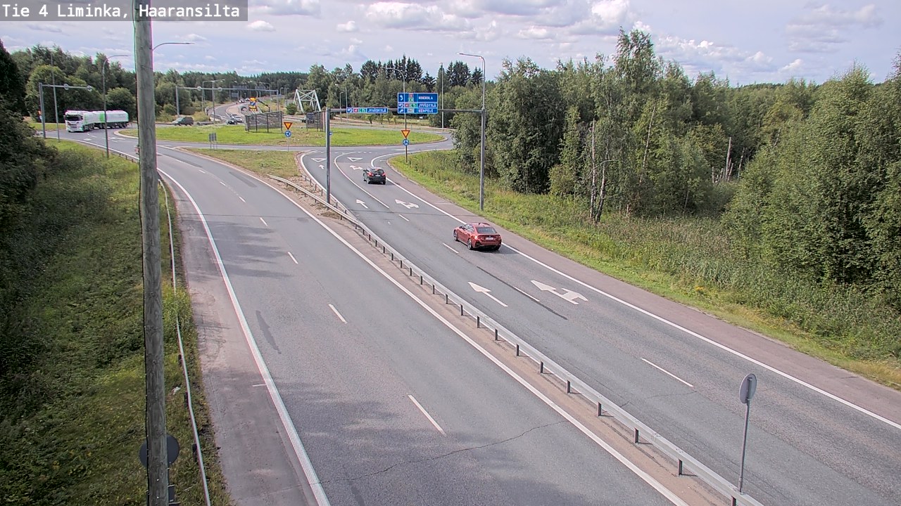 Weather Camera Image Road 4 Liminka, Haaransilta, Liminka, Pohjois-Pohjanmaa