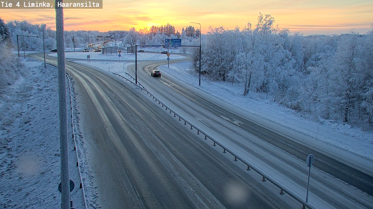Weather Camera Image Road 4 Liminka, Haaransilta, Liminka, Pohjois-Pohjanmaa