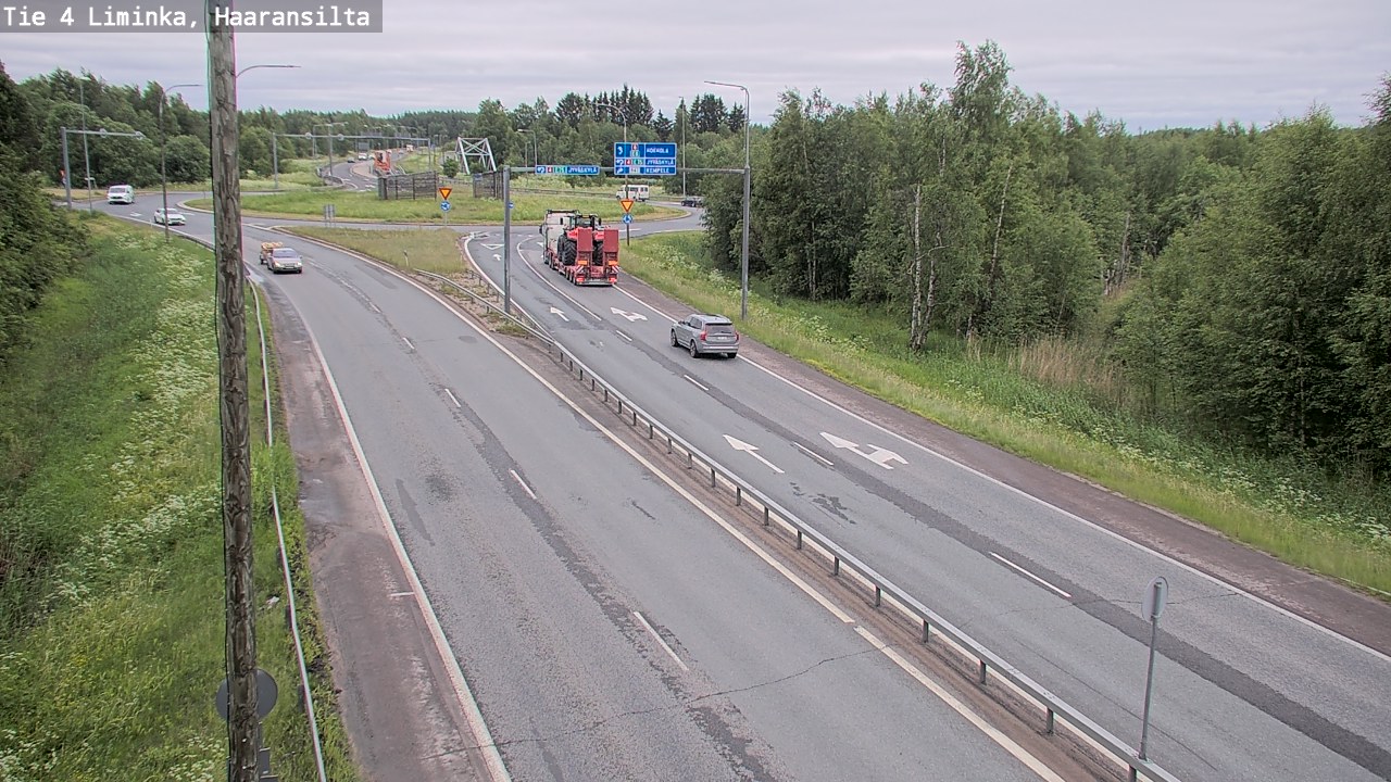 Weather Camera Image Väg 4 Limingo, Haaransilta, Liminka, Pohjois-Pohjanmaa