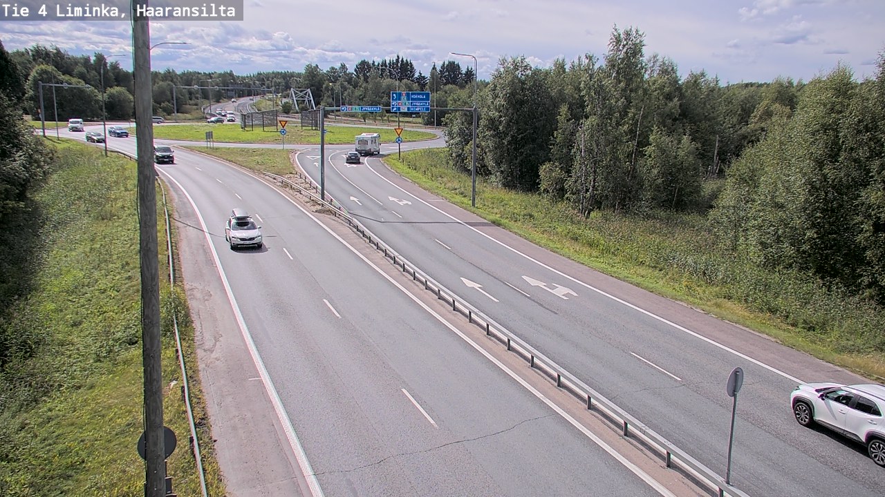 Weather Camera Image Väg 4 Limingo, Haaransilta, Liminka, Pohjois-Pohjanmaa