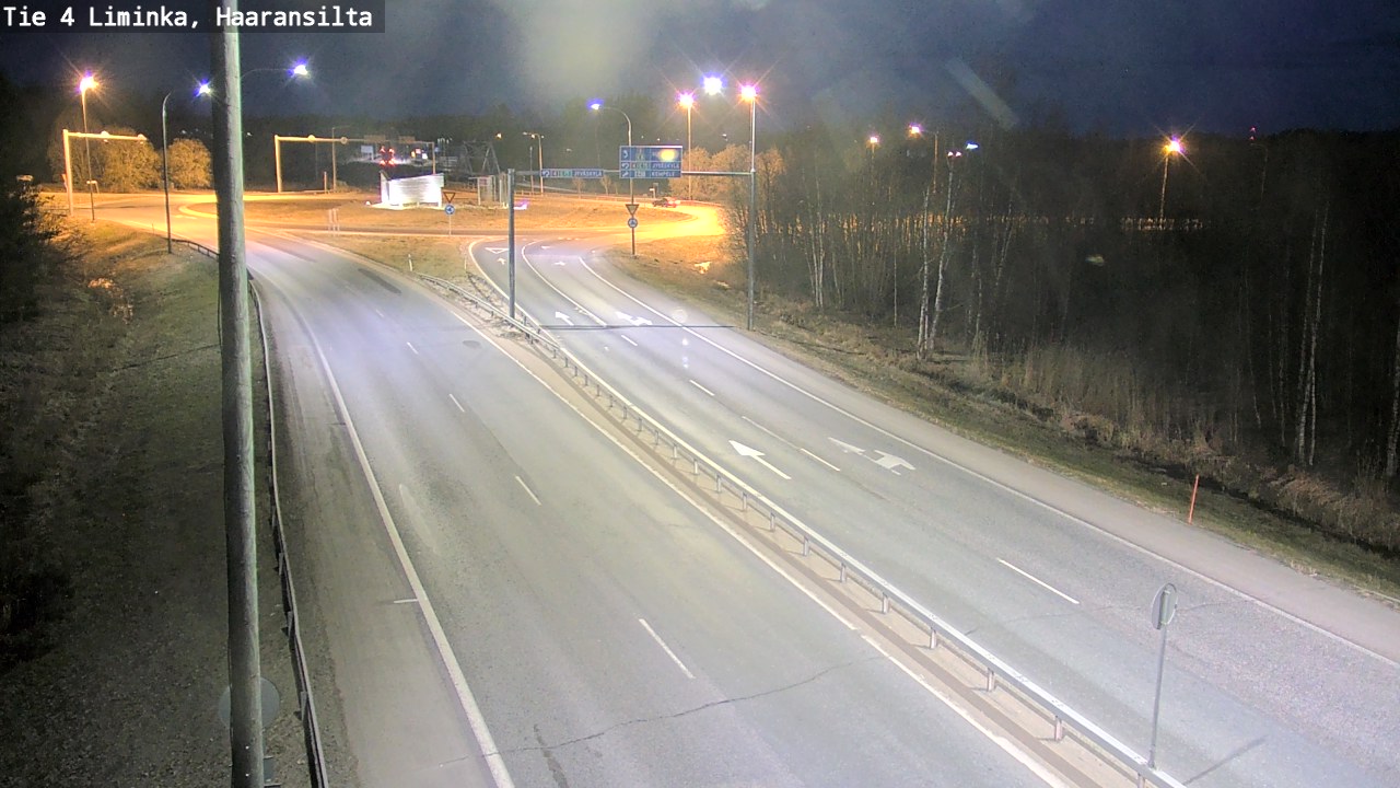 Weather Camera Image Road 4 Liminka, Haaransilta, Liminka, Pohjois-Pohjanmaa