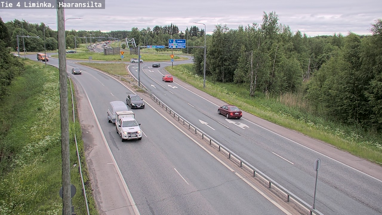 Weather Camera Image Väg 4 Limingo, Haaransilta, Liminka, Pohjois-Pohjanmaa