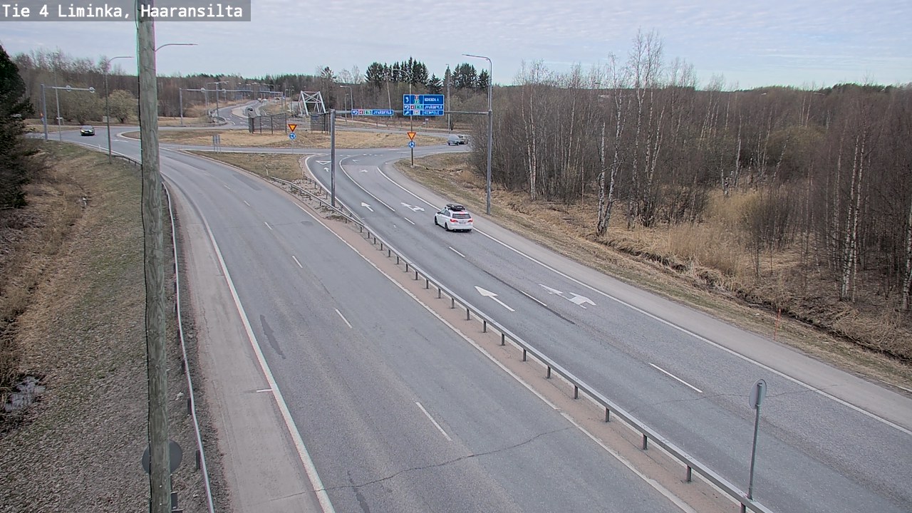Weather Camera Image Väg 4 Limingo, Haaransilta, Liminka, Pohjois-Pohjanmaa