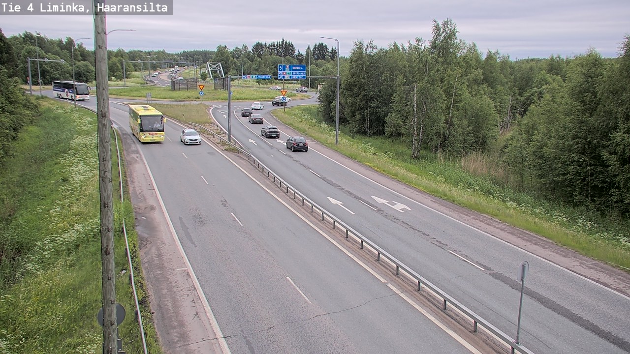 Weather Camera Image Väg 4 Limingo, Haaransilta, Liminka, Pohjois-Pohjanmaa