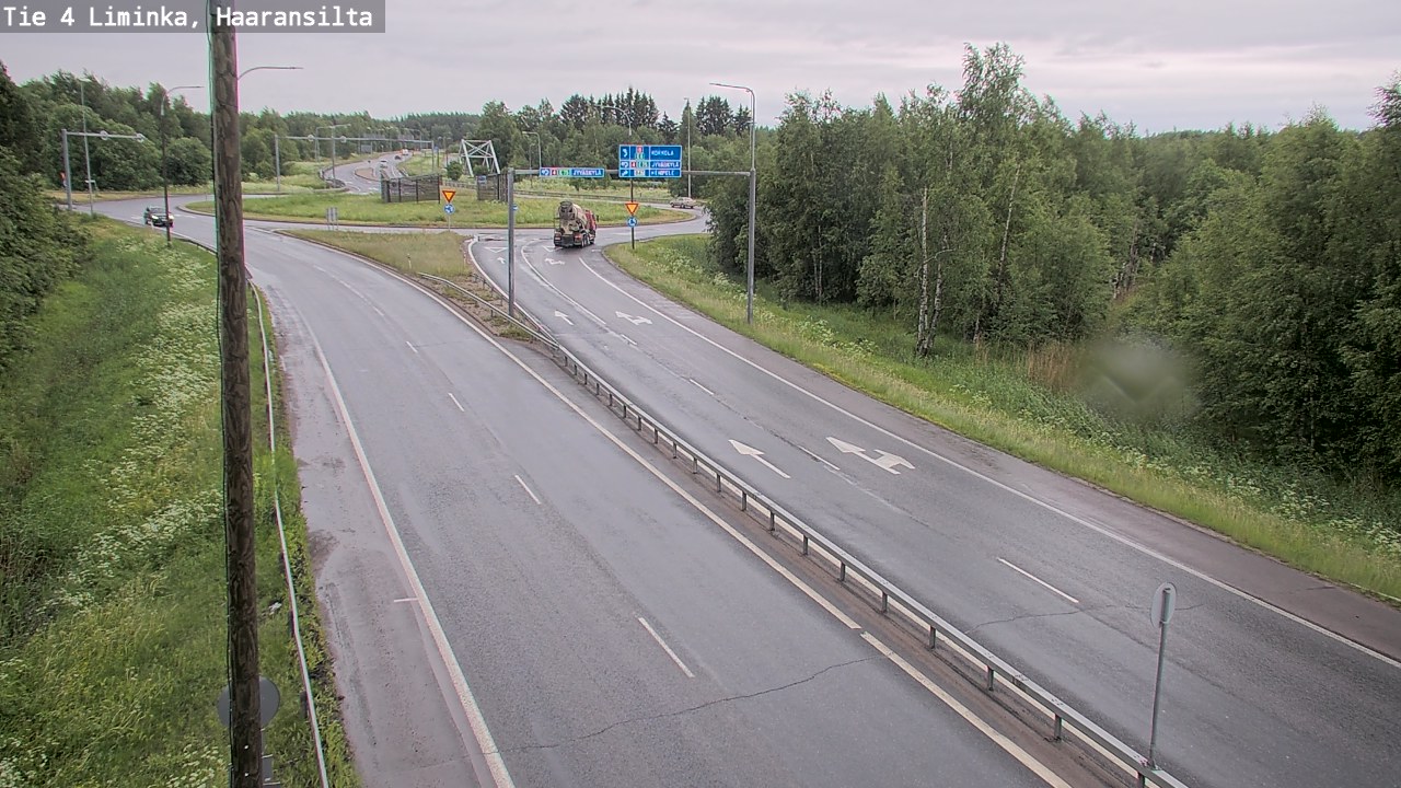 Weather Camera Image Väg 4 Limingo, Haaransilta, Liminka, Pohjois-Pohjanmaa