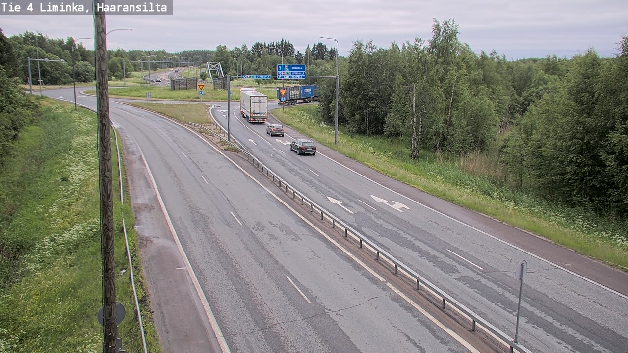 Weather Camera Image Väg 4 Limingo, Haaransilta, Liminka, Pohjois-Pohjanmaa