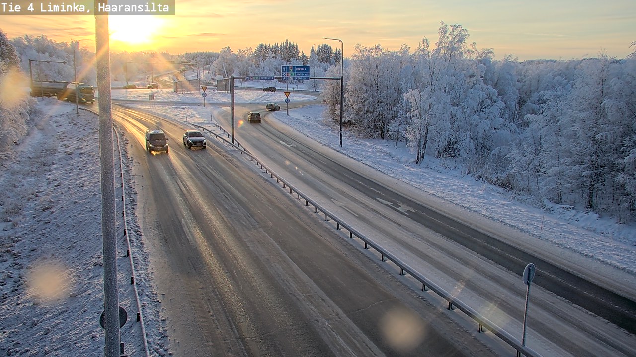Weather Camera Image Road 4 Liminka, Haaransilta, Liminka, Pohjois-Pohjanmaa