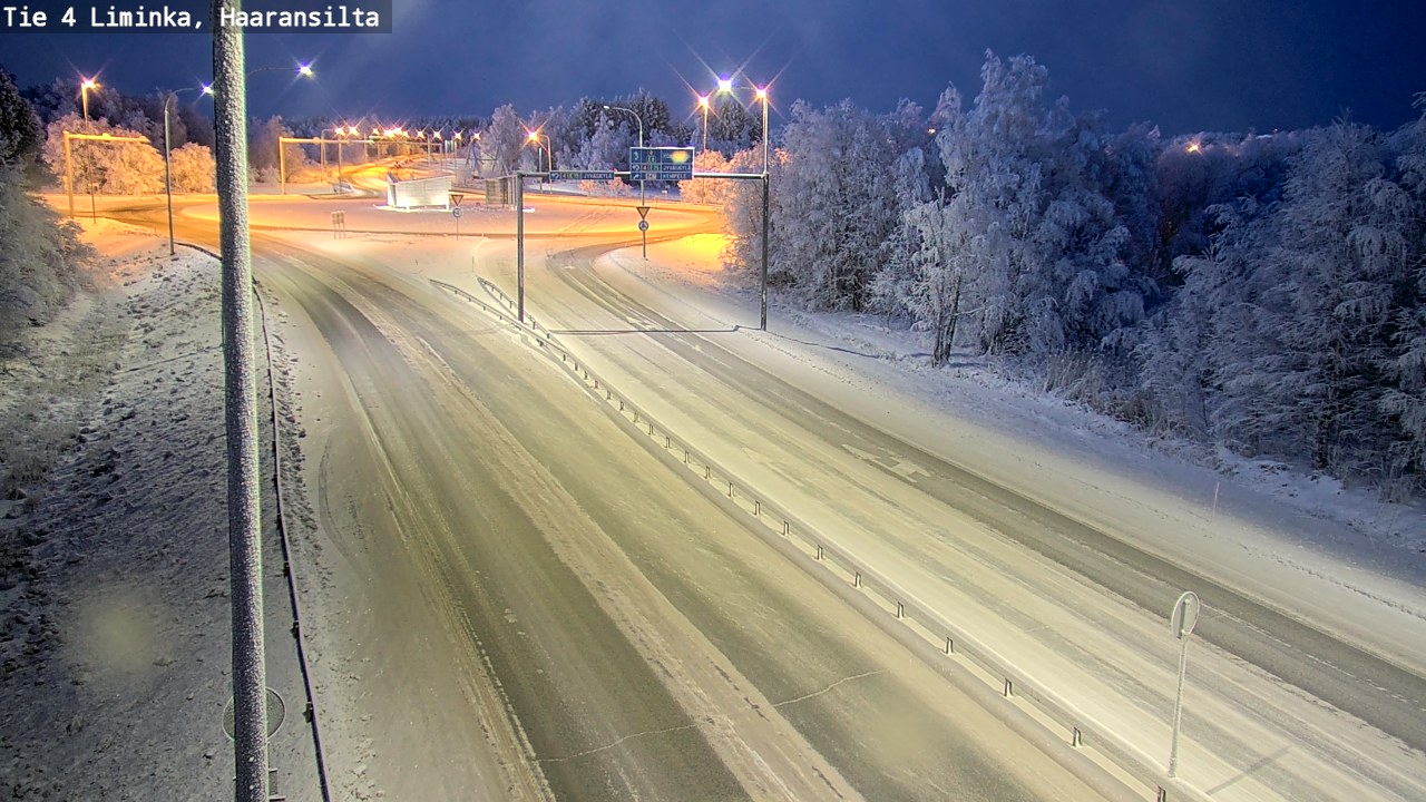 Weather Camera Image Road 4 Liminka, Haaransilta, Liminka, Pohjois-Pohjanmaa
