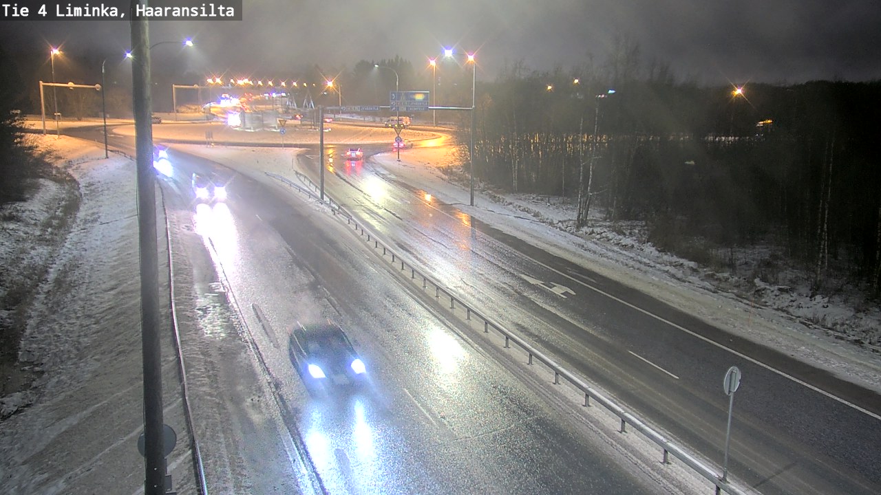 Weather Camera Image Väg 4 Limingo, Haaransilta, Liminka, Pohjois-Pohjanmaa