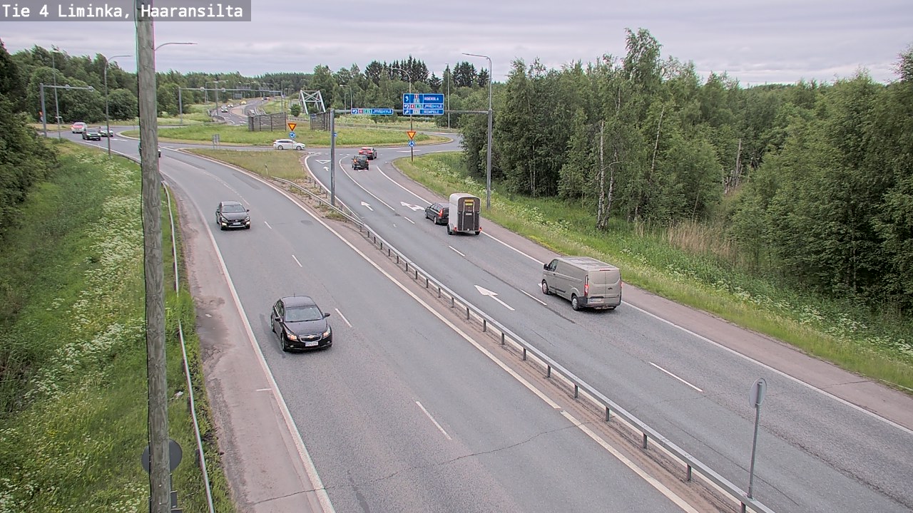 Weather Camera Image Väg 4 Limingo, Haaransilta, Liminka, Pohjois-Pohjanmaa