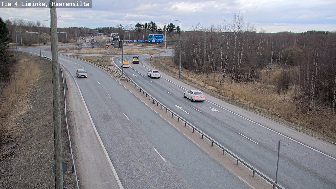Weather Camera Image Road 4 Liminka, Haaransilta, Liminka, Pohjois-Pohjanmaa