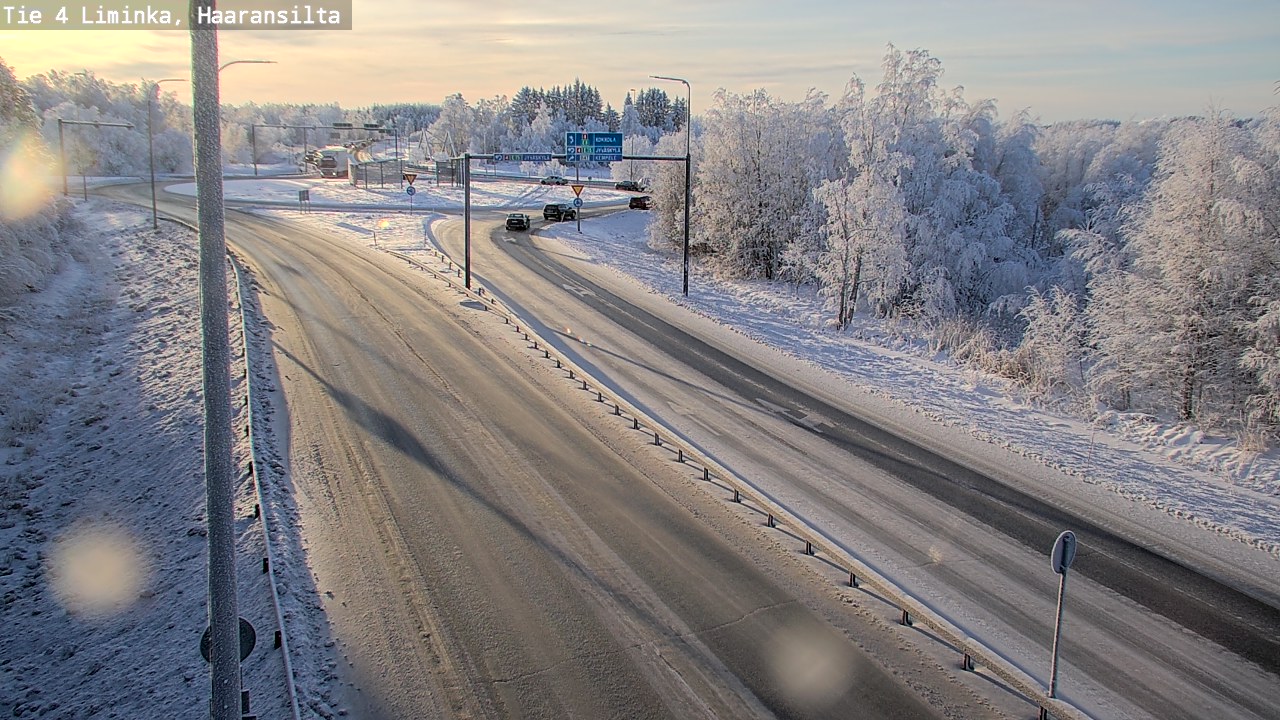 Weather Camera Image Road 4 Liminka, Haaransilta, Liminka, Pohjois-Pohjanmaa