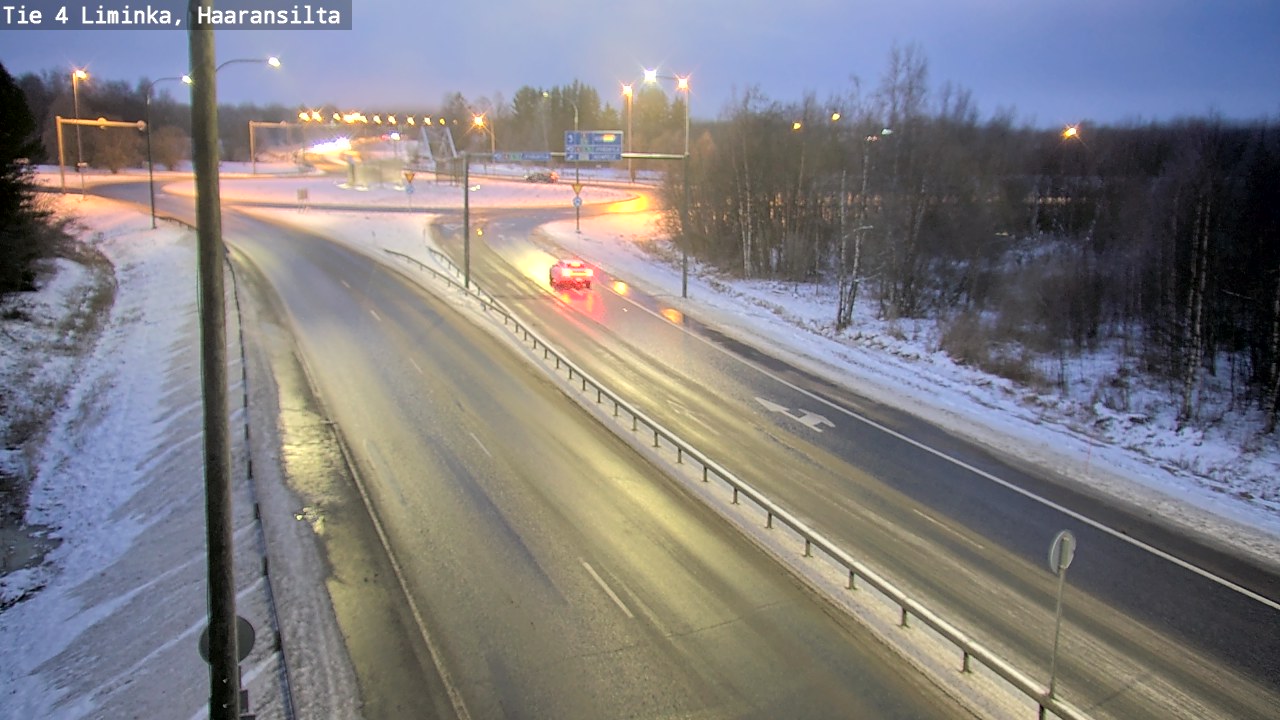 Weather Camera Image Road 4 Liminka, Haaransilta, Liminka, Pohjois-Pohjanmaa