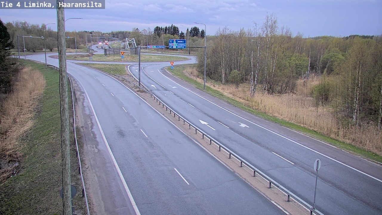Weather Camera Image Road 4 Liminka, Haaransilta, Liminka, Pohjois-Pohjanmaa