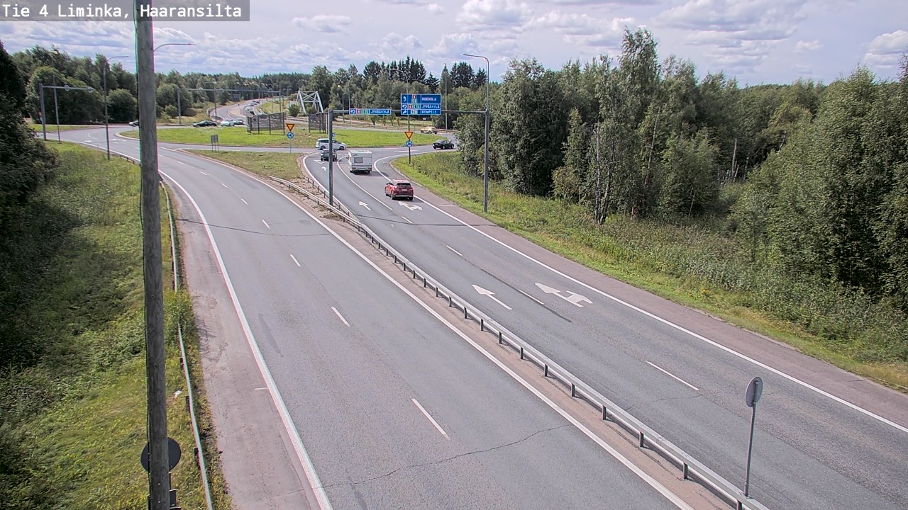 Weather Camera Image Road 4 Liminka, Haaransilta, Liminka, Pohjois-Pohjanmaa